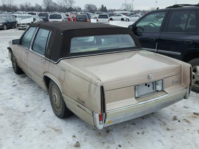 1G6CD533XL4328921 - 1990 CADILLAC DEVILLE TAN photo 3