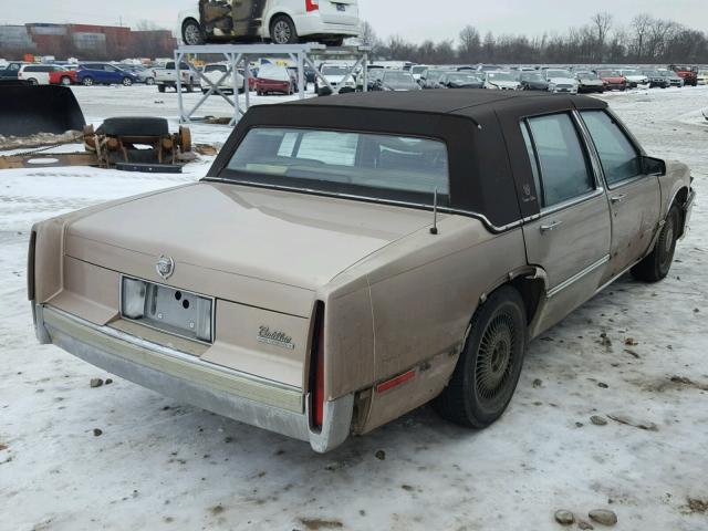 1G6CD533XL4328921 - 1990 CADILLAC DEVILLE TAN photo 4