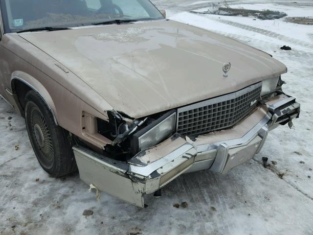 1G6CD533XL4328921 - 1990 CADILLAC DEVILLE TAN photo 9