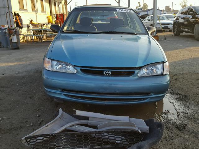 1NXBR12E9XZ173978 - 1999 TOYOTA COROLLA VE GREEN photo 9