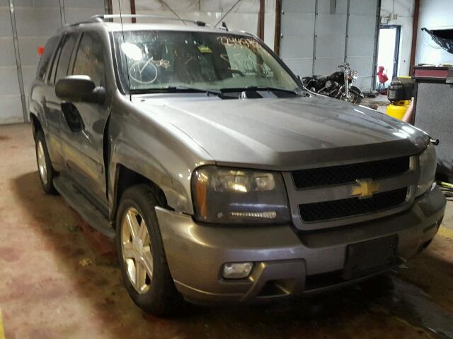 1GNDT13S882232641 - 2008 CHEVROLET TRAILBLAZE GRAY photo 1