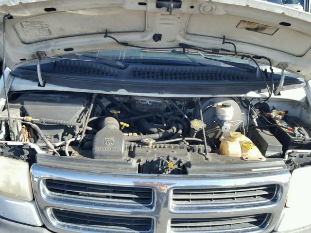 2B5WB35Z21K503860 - 2001 DODGE RAM WAGON WHITE photo 7