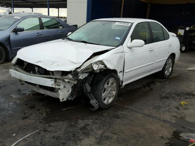 3N1CB51D06L605625 - 2006 NISSAN SENTRA 1.8 WHITE photo 2