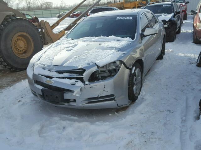 1G1ZH57B98F289479 - 2008 CHEVROLET MALIBU 1LT SILVER photo 2