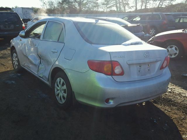 2T1BU40E99C124562 - 2009 TOYOTA COROLLA BA SILVER photo 3