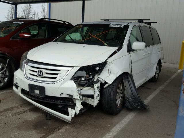 5FNRL386X8B413792 - 2008 HONDA ODYSSEY EX WHITE photo 2