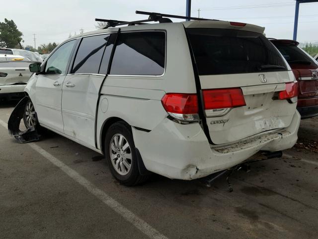 5FNRL386X8B413792 - 2008 HONDA ODYSSEY EX WHITE photo 3