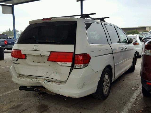 5FNRL386X8B413792 - 2008 HONDA ODYSSEY EX WHITE photo 4