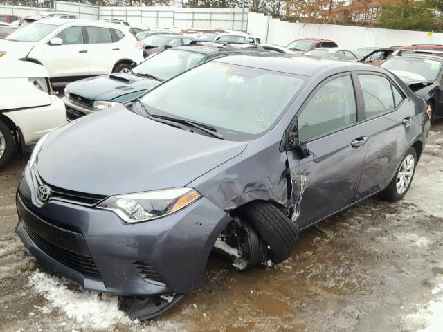 5YFBURHE1GP459975 - 2016 TOYOTA COROLLA L GRAY photo 2