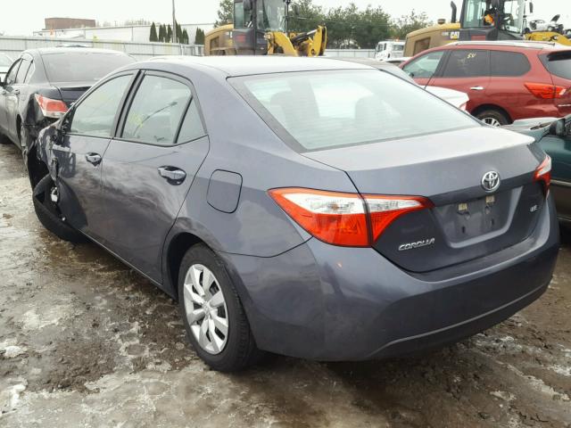 5YFBURHE1GP459975 - 2016 TOYOTA COROLLA L GRAY photo 3