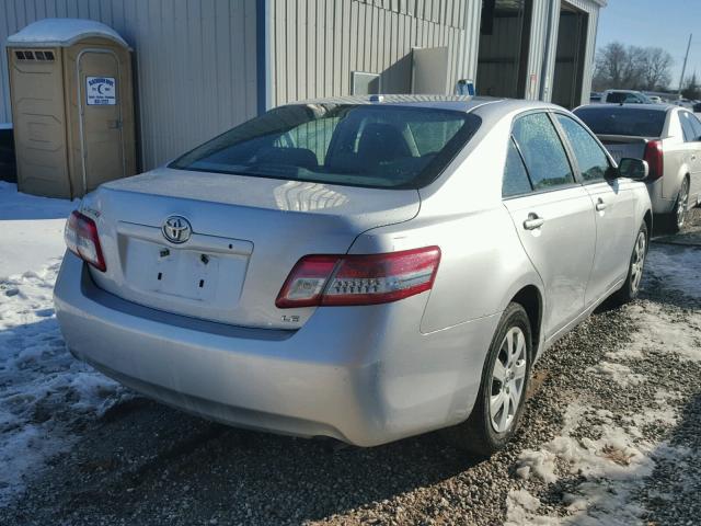 4T1BF3EK6AU004188 - 2010 TOYOTA CAMRY BASE SILVER photo 4