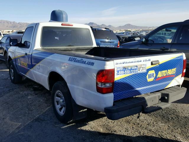 1FTYR10U27PA62308 - 2007 FORD RANGER WHITE photo 3