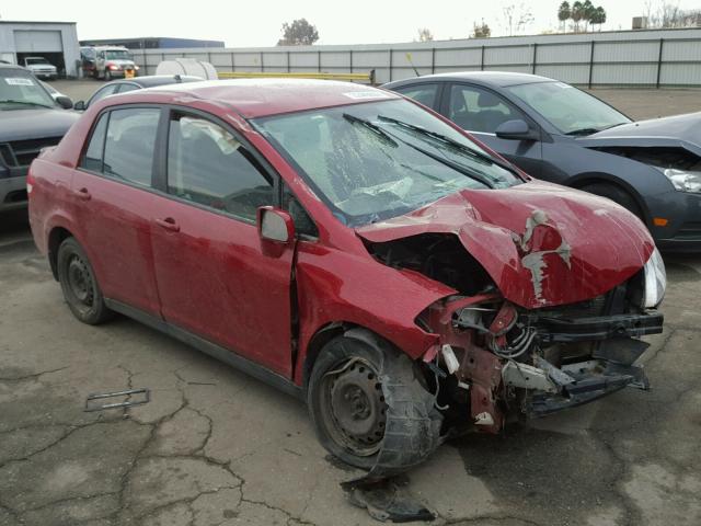 3N1BC1AP7AL412652 - 2010 NISSAN VERSA S RED photo 1