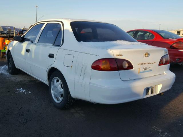 1NXBR12E21Z440532 - 2001 TOYOTA COROLLA CE WHITE photo 3