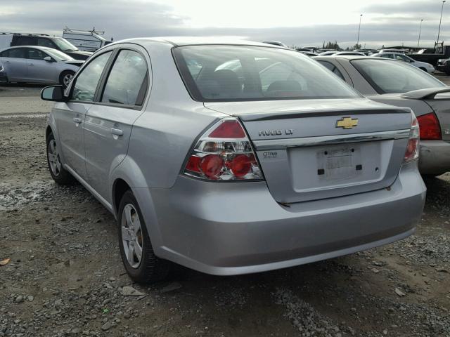 KL1TD5DE3BB138411 - 2011 CHEVROLET AVEO LS SILVER photo 3