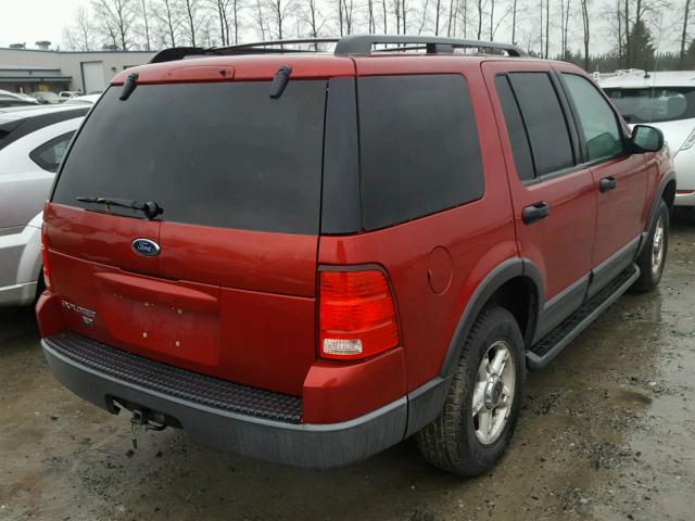 1FMZU73K03ZB38036 - 2003 FORD EXPLORER X RED photo 4