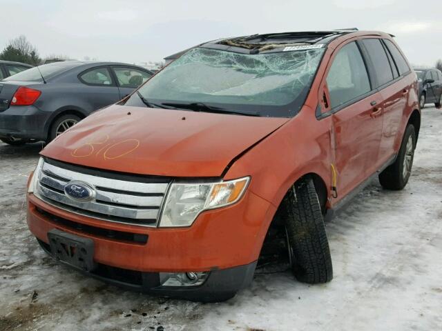 2FMDK39C37BA82742 - 2007 FORD EDGE SEL P ORANGE photo 2