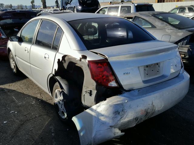 1G8AJ52F95Z110400 - 2005 SATURN ION LEVEL SILVER photo 3