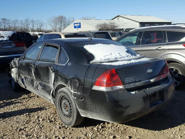 2G1WB58KX81301570 - 2008 CHEVROLET IMPALA LS BLACK photo 3