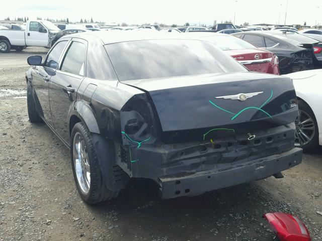 2C3KA43R77H619681 - 2007 CHRYSLER 300 BLACK photo 3