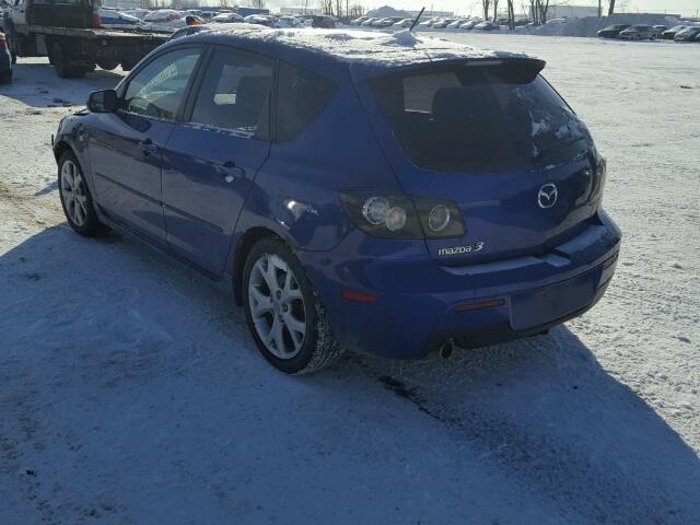 JM1BK343871606336 - 2007 MAZDA 3 HATCHBAC BLUE photo 3