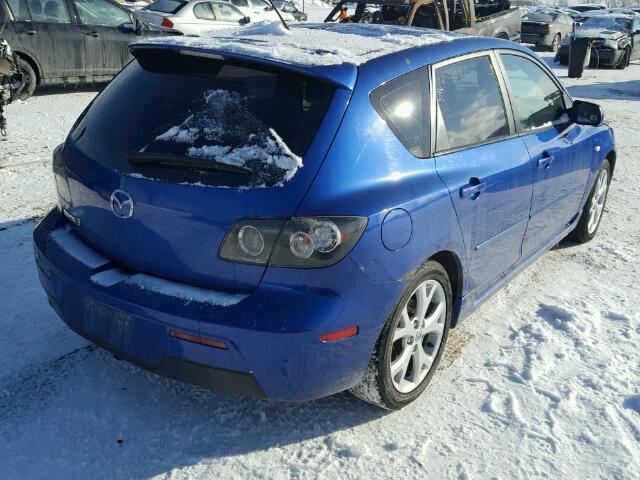 JM1BK343871606336 - 2007 MAZDA 3 HATCHBAC BLUE photo 4