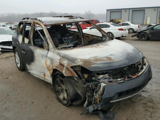 JN8AZ08TX4W225509 - 2004 NISSAN MURANO SL BURN photo 1