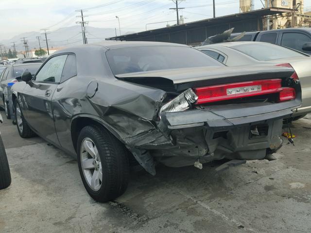 2B3CJ4DV8AH170256 - 2010 DODGE CHALLENGER GRAY photo 3