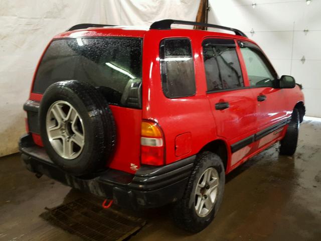 2CNBJ134146908136 - 2004 CHEVROLET TRACKER RED photo 4