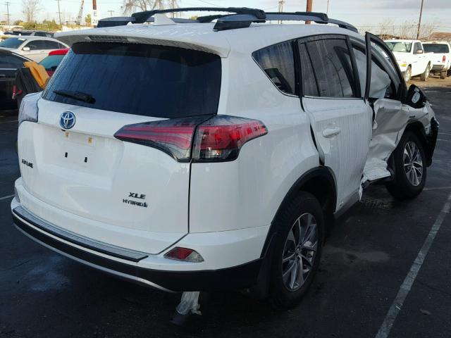 JTMRJREV7HD092855 - 2017 TOYOTA RAV4 HV LE WHITE photo 4