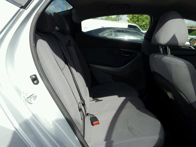 KMHDH4AE9EU041704 - 2014 HYUNDAI ELANTRA SE SILVER photo 6