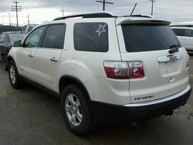 1GKER23718J298181 - 2008 GMC ACADIA SLT WHITE photo 3