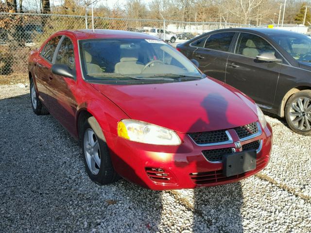 1B3EL46X44N216565 - 2004 DODGE STRATUS SX RED photo 1