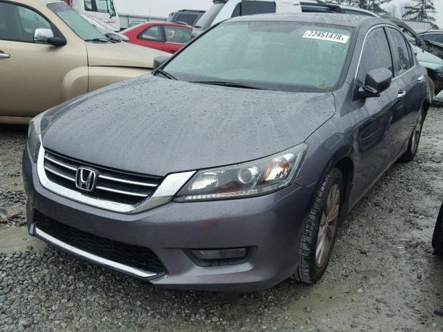 1HGCR2F70EA065386 - 2014 HONDA ACCORD EX GRAY photo 2