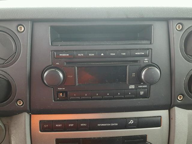 1J8HG48N56C189167 - 2006 JEEP COMMANDER ვერცხლისფერი ფოტო 9