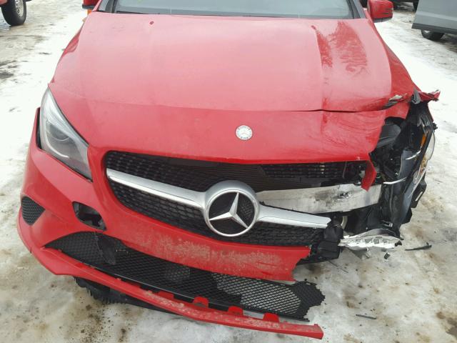 WDDSJ4GB4FN273870 - 2015 MERCEDES-BENZ CLA 250 4M RED photo 9