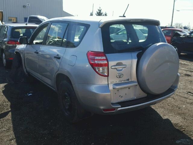 2T3ZF4DV4AW030277 - 2010 TOYOTA RAV4 SILVER photo 3