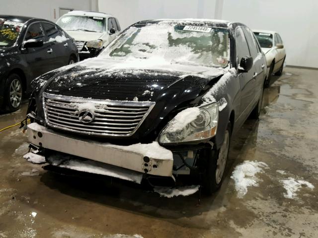 JTHBN36F455018937 - 2005 LEXUS LS 430 BLACK photo 2