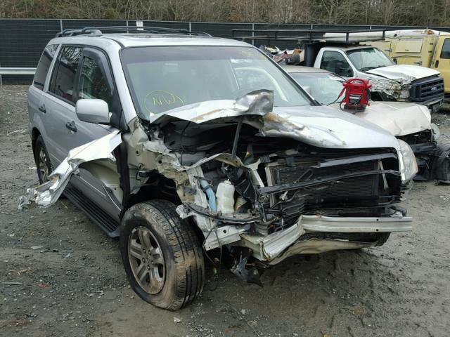 2HKYF18775H553389 - 2005 HONDA PILOT EXL SILVER photo 1