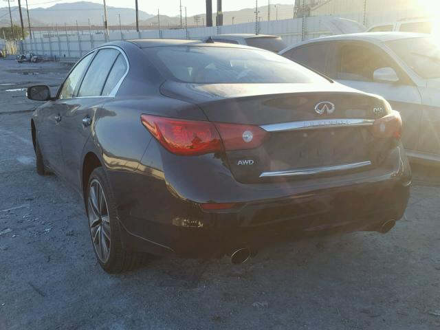 JN1BV7AR4FM404231 - 2015 INFINITI Q50 BASE Чорний фото 3