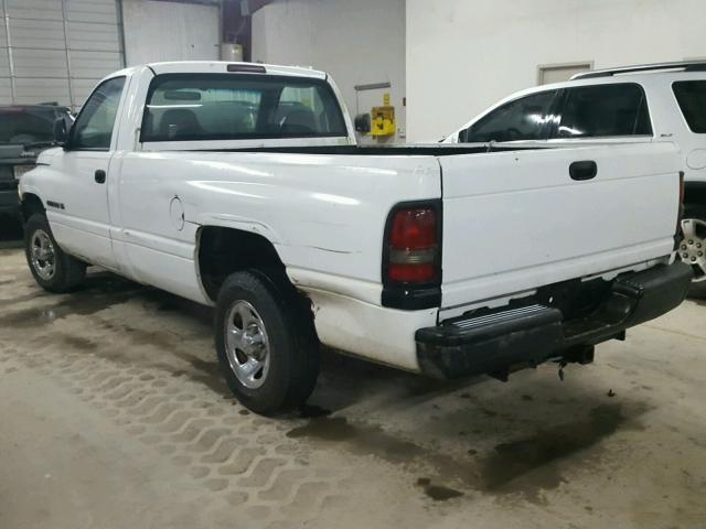 1B7HC16X0YS580340 - 2000 DODGE RAM 1500 WHITE photo 3