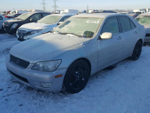 JTHBD182910033491 - 2001 LEXUS IS 300 SILVER photo 2