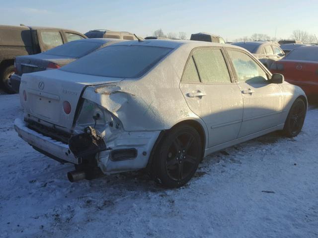 JTHBD182910033491 - 2001 LEXUS IS 300 SILVER photo 4