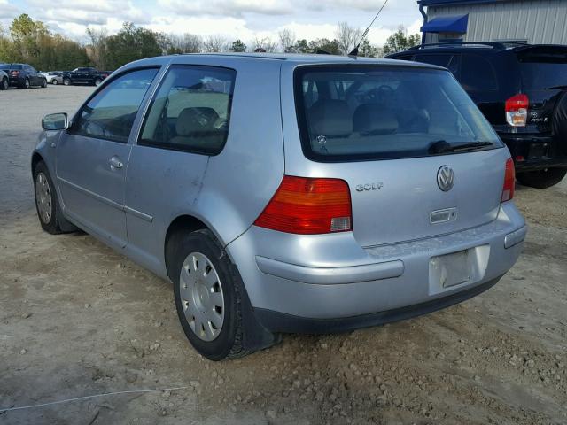 WVWBS21J61W158203 - 2001 VOLKSWAGEN GOLF GL SILVER photo 3