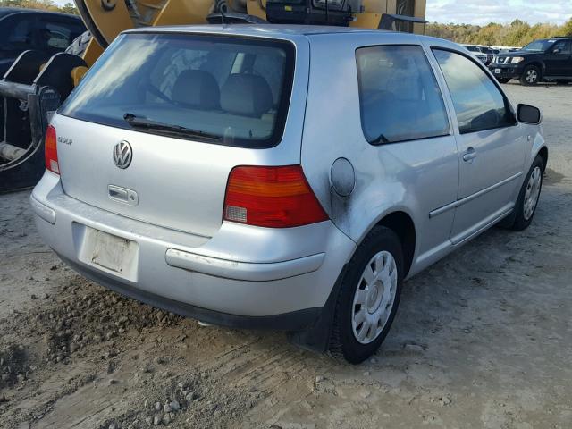 WVWBS21J61W158203 - 2001 VOLKSWAGEN GOLF GL SILVER photo 4