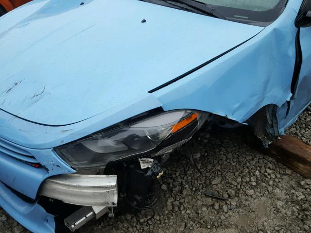 1C3CDFBA0DD318553 - 2013 DODGE DART SXT BLUE photo 9