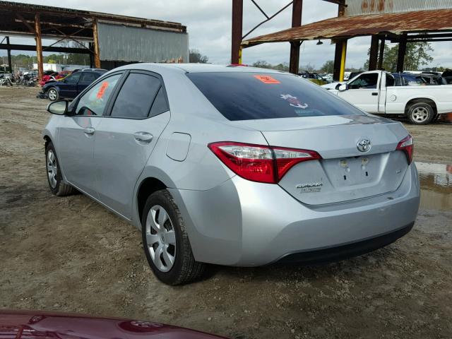 5YFBURHE6GP498366 - 2016 TOYOTA COROLLA L SILVER photo 3