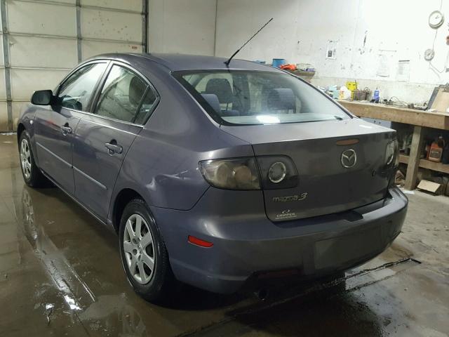 JM1BK12F671745611 - 2007 MAZDA 3 I GRAY photo 3