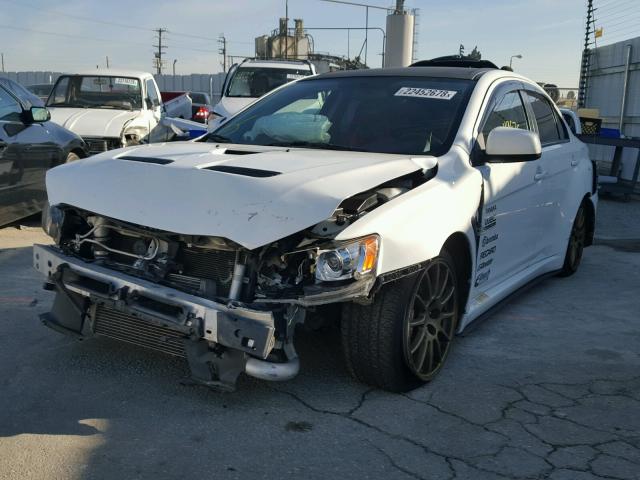 JA3AW86V78U049932 - 2008 MITSUBISHI LANCER EVO WHITE photo 2