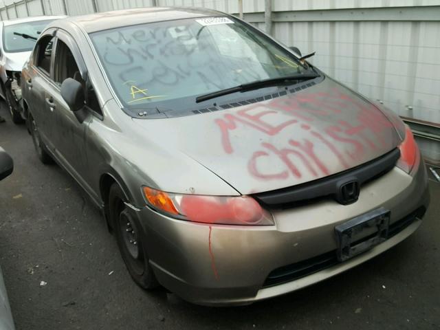 1HGFA16556L078993 - 2006 HONDA CIVIC LX GRAY photo 1